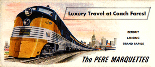 Pere Marquette promotional ink blotter
