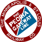 Minneapolis & St. Louis "Peoria Gateway" herald